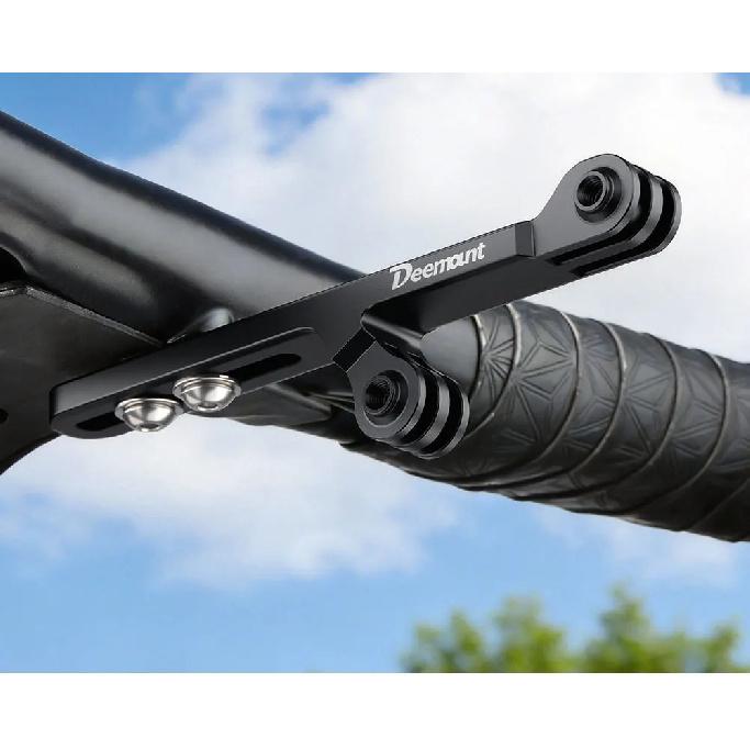 Bicycle stem extension bracket compatible with GOPRO dual-head lifting bracket,suitable for Garmin,Bryton,and Wahoo code tables