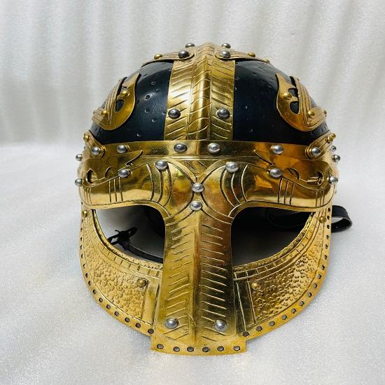 

Средневековый шлем викингов, боевой воин, стальная броня, шлем Sca Larp Vendel Helmet