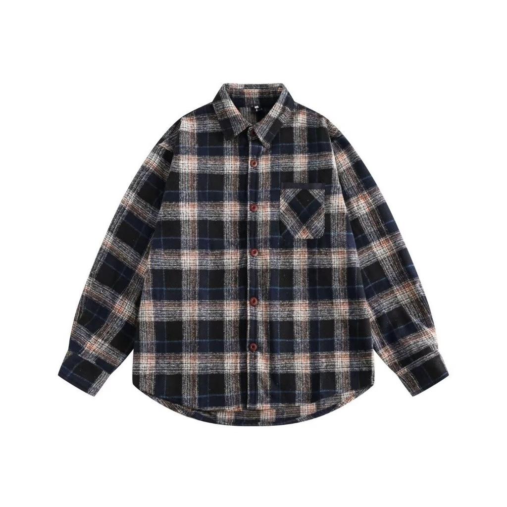 2024 Letter Long Sleeve Shirt Japanese Hong Kong Style Ins Loose Shirt Boys Summer Trendy Versatile Casual Coat