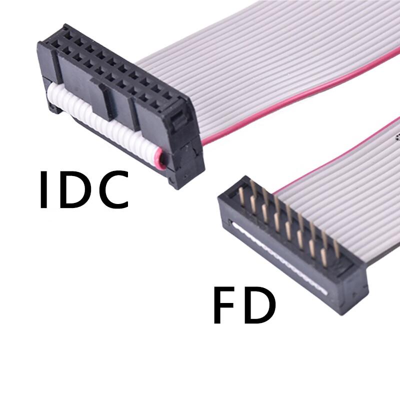 Adapter płaskiego szarego kabla IDC 1,27 mm