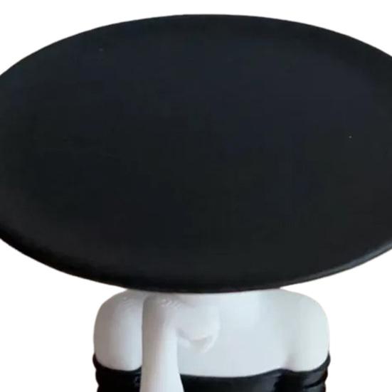 Lady Key Holder with Tray Black And White Entryway Key Tray Modern Jewelry Dish Decorative Trinket Dish for Rings Earrings Bracelet Watch Keys