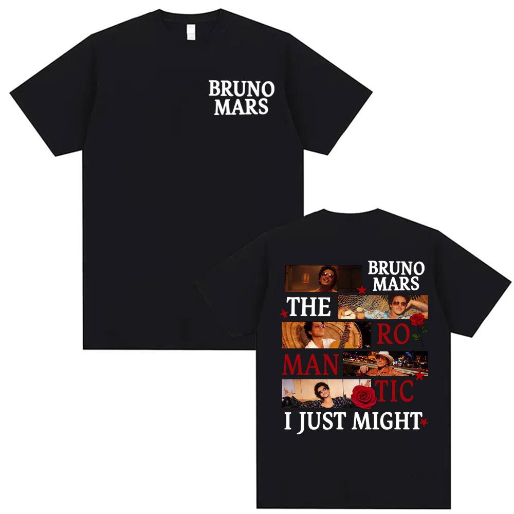 Bruno Mars The RoUnisextic Tour Pop Concert Tshirt Unisex Women Harajuku Hip Hop Pop Music Tshirts High Quality 100 Cotton T Shirts