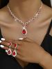 Bridal Crystal Jewelry Set: Versatile Necklace & Earrings
