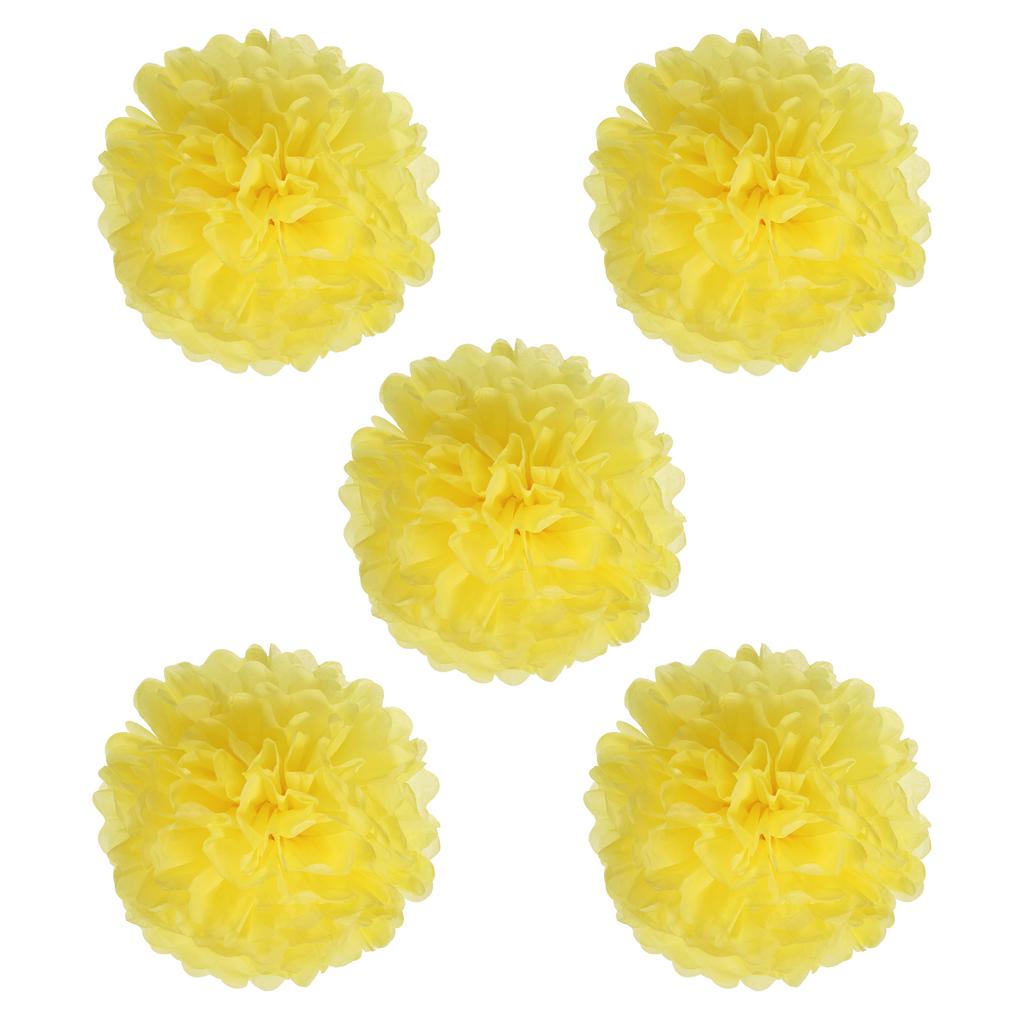 5pcs Paper Flower Ball Tissue Pom Poms Flowers for Wedding Bridal Shower Birthday Bachelorette Party Backdrop Decoration 20cm