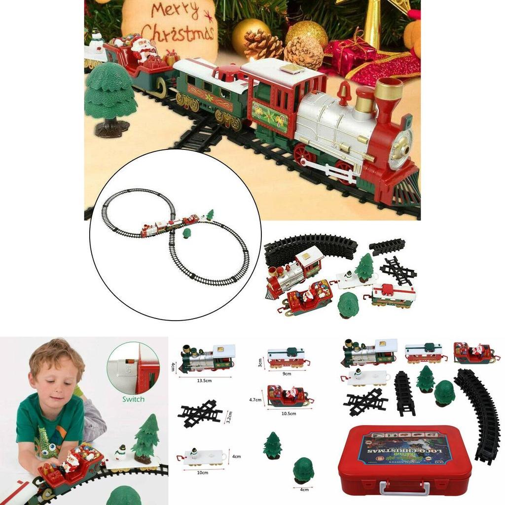 Vibrant Electric Led Musical Train And Track Set For Kids Christmas Gift Home Decor