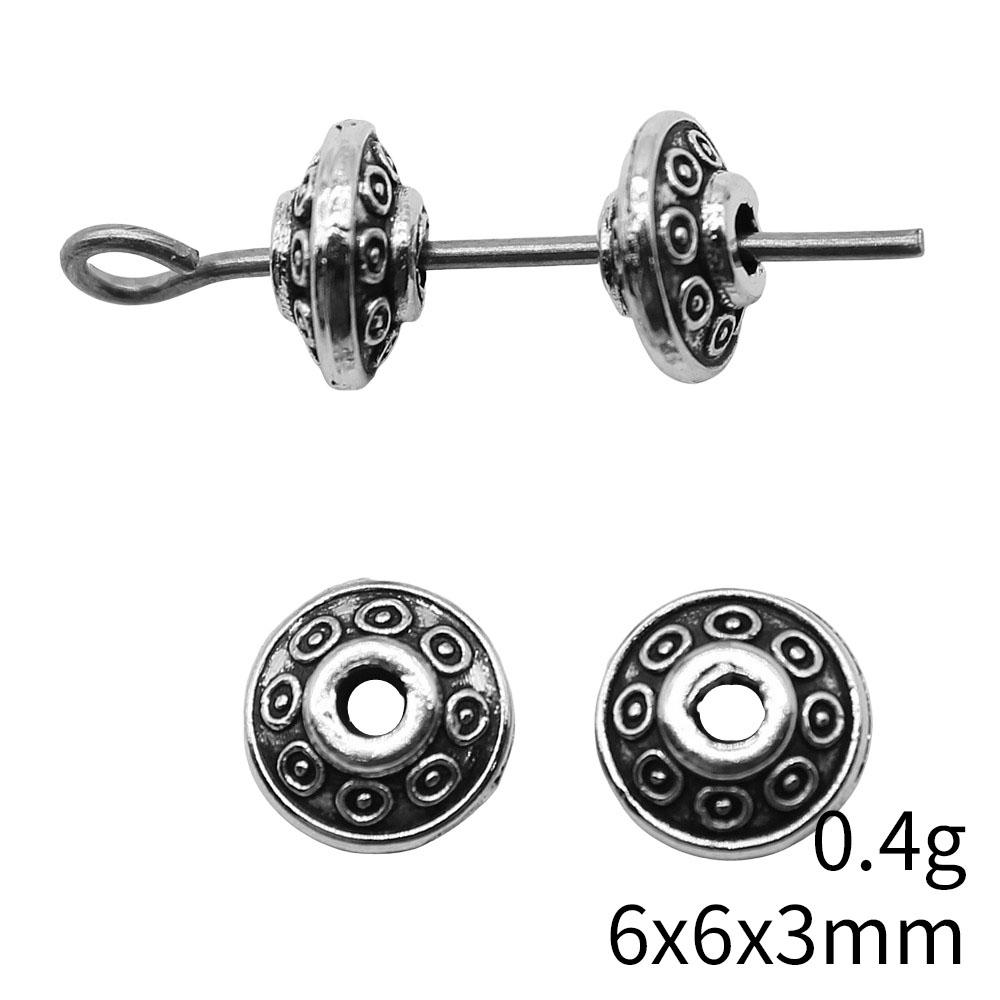 Small Hole Vintage Alloy Gear Spacer Beads Metal Loose Beads DIY Bracelet Necklace Jewelry Making Findings Accessories