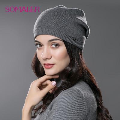 Cappelli di lana lavorati a maglia da donna per Gorros invernali stile hip-hop per berretti casual femminili di buona qualità