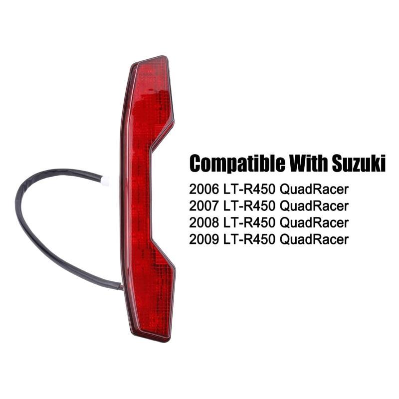 ATVs LED Taillight Assembly Brake Stop Tail Light Rear Taillamp Fit for SuzukiQuadracer R450 35710-45G00 2006-2009