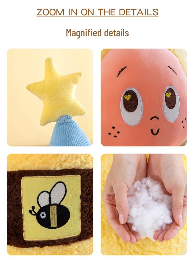 New Bee Star People Series Large Plush Ornament Doll - Children's Birthday Gift