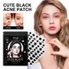 Cute Cartoon Black Acne Patch 108-Count, Invisible Breathable Hydrocolloid Pimple Cover