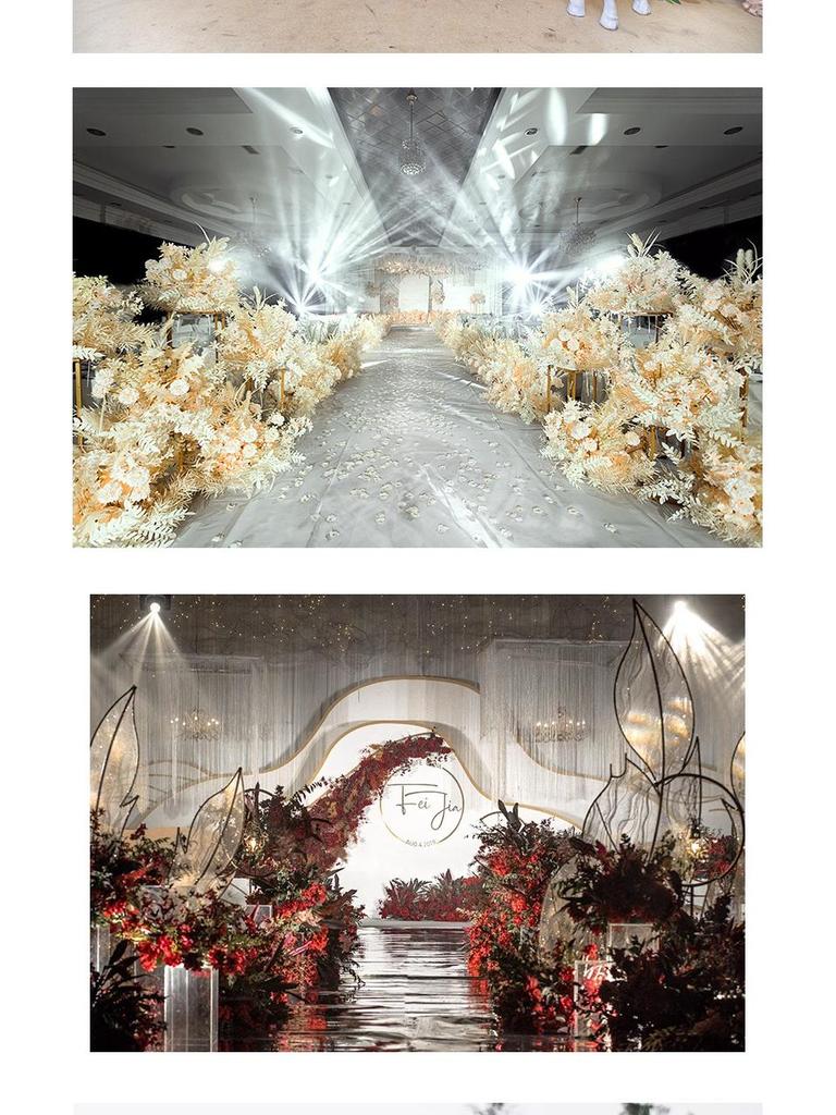 Large Silk Eucalyptus Floral Aisle Decoration for Weddings