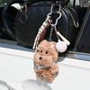 Cute West Highlands Plush Keychain Cartoon Stuffed Puppy Keychain Couple Car Key Chains Jewelry Gift Backpack Hanging Decoration