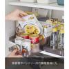 Yamazaki Tower Refrigerator Can Storage, Black, Approx. W37.5 x D14 x H8.2cm, 5767, for Refrigerator Storage