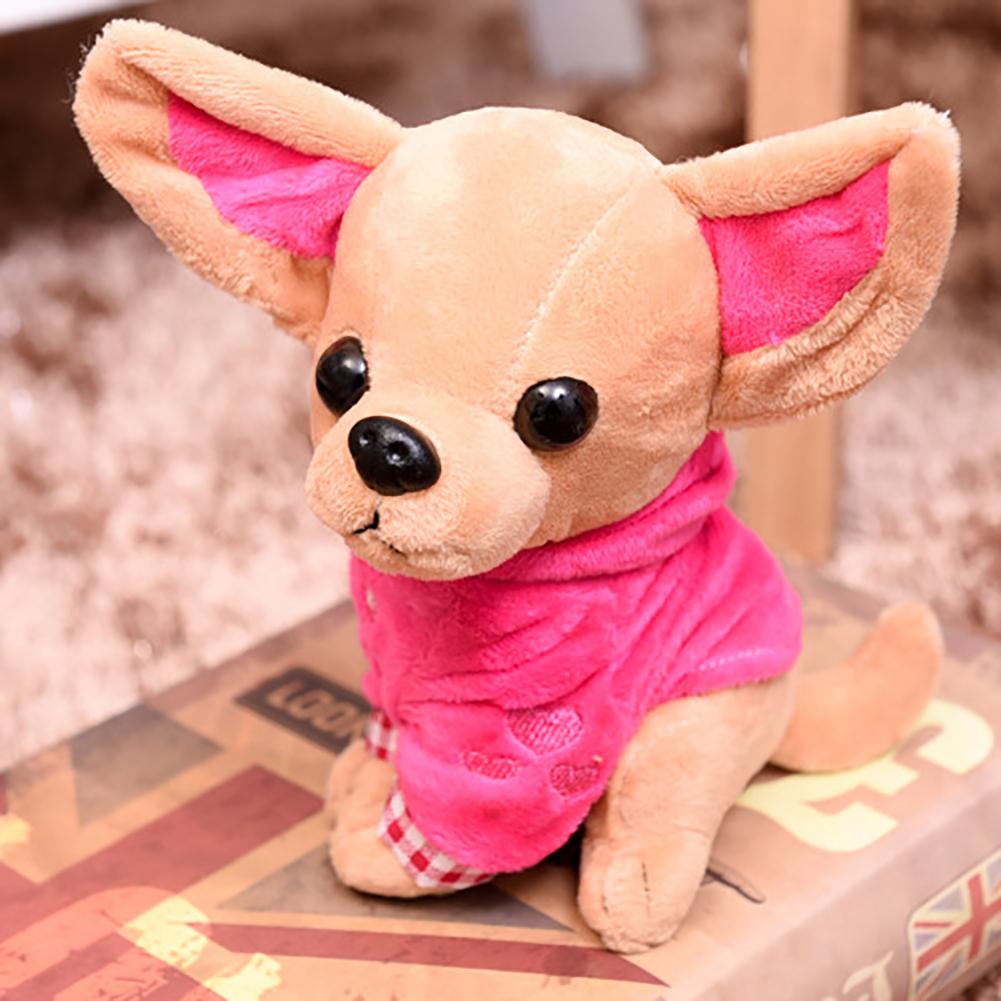 Dog Plush Toy 17cm Mini Chihuahua Soft Stuffed Plush Animals Lovely Gift