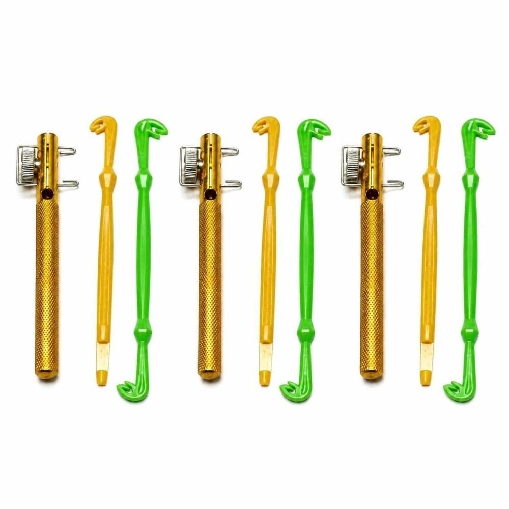 3 Sets 11cm Fishing Knot Tying Tool Aluminum Alloy Fishing Line Tie Tool  Fishing Accessories