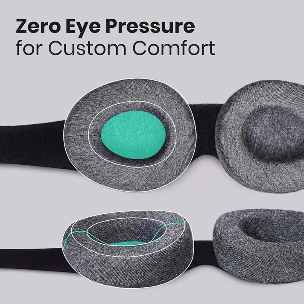 100% Light Blocking 3D Sleep Mask Soft Comfortable Zero Pressure Blindfold Shift Work