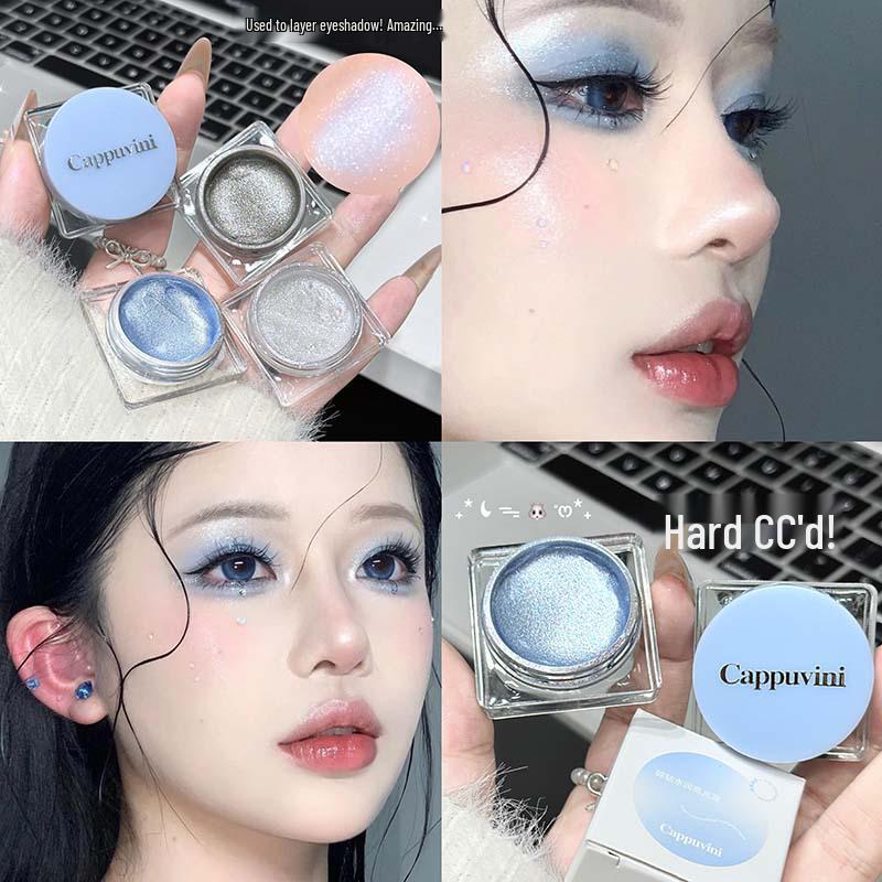 CAPPVINI Crushed Diamond Liquid Highlighter: Hydrating, Brightening, Flashy Eyeshadow and Highlight Makeup