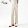 Haier Mans Women's Straight-Leg Solid Color Trousers