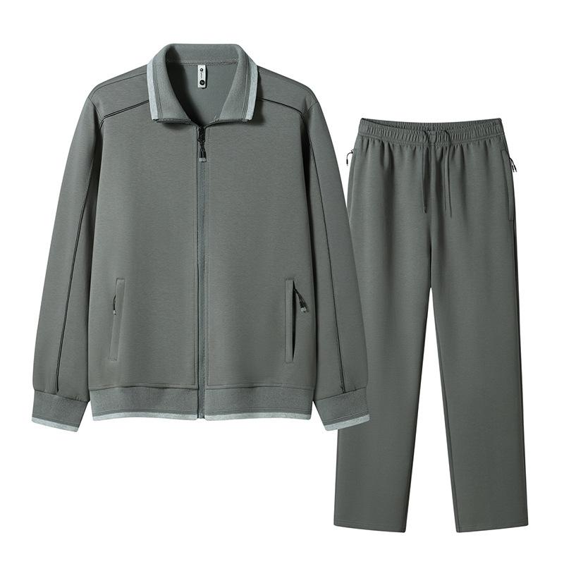 Men's Sports Suit, Casual Running Suit, Plus Size Loose Jacket, Long Pants