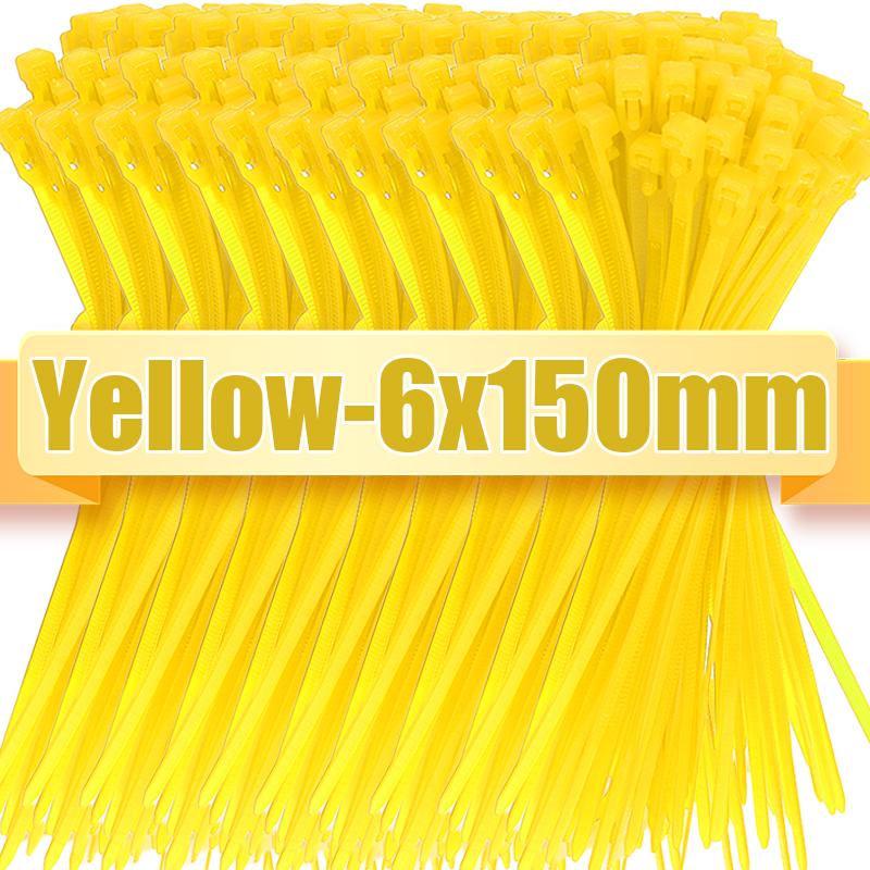 1000/100pcs Releasable Nylon Cable Ties Reusable Self-locking Cables Tie Binder Lock Slipknot Wraps Strap Zipper Ties Organizer