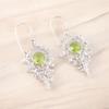 Peridot Edelstein 925 Sterlingsilber Handgefertigter Schmuck Party-Ohrringe 2,2" CE-16-3