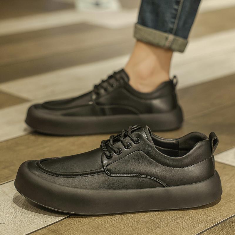 Fashion Men Lace-Up Sneakers Comfortable Vulcanize Shoe Outdoor Men Casual Skate Footwear Brand Male Flats Genuine Leather Fashion Shoes