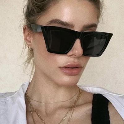 נשים משקפי שמש חדשים לחתול עיניים לשני המינים מסגרת רטרו מרובעת בגודל גדול משקפי משקפיים UV400 גוונים משקפיים נסיעות הגנת עיניים