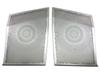 BRIGHTZ Satinsilber Edelstahl Armaturenbrett Lautsprecherblende für Toyota Harrier Hybrid AVU65W [SPEAKER-065] (VU65W, AVU 65W, U65 60)