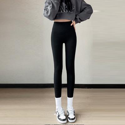 Women Winter Plus Velvet Stretch Legging Warm Thick High Waist Yoga Pants Casual Slim  Versatile Trousers