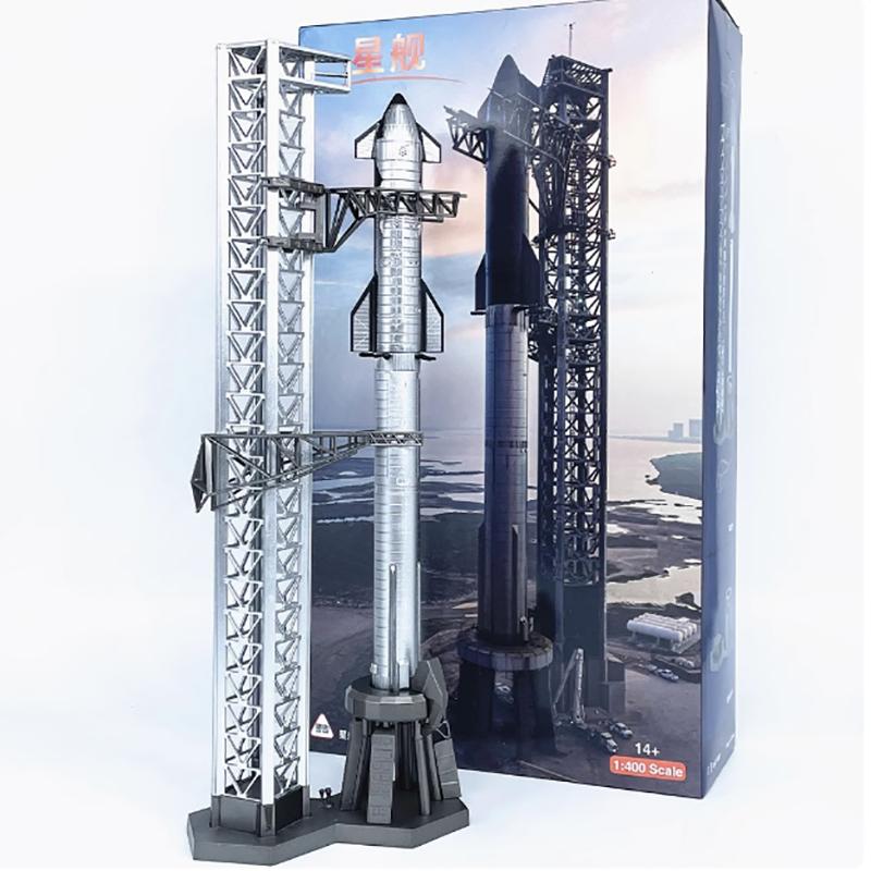 

1/400 Scale SpaceX Dragon Heavy Falcon Starship Rocket Diecast Metal Model Toy