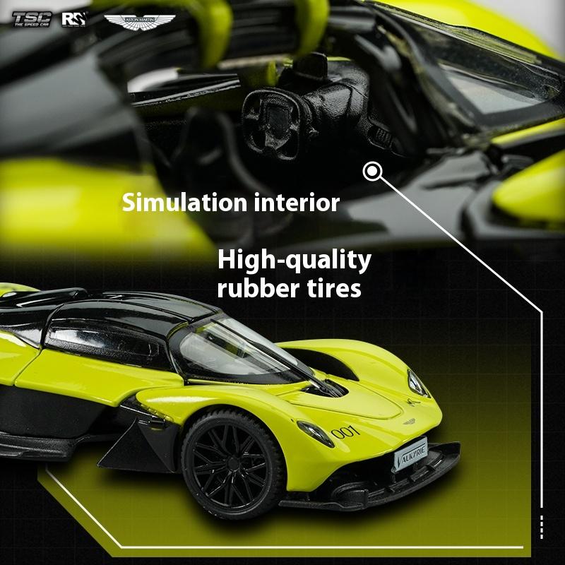 The Tsc Speed Card 1:43 Aston Martin Valkyrie Simulation Alloy Collection Car Model Ornament Xmas Gift For Boys