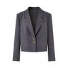 Qiusyiren Women's Simple Short Blazer