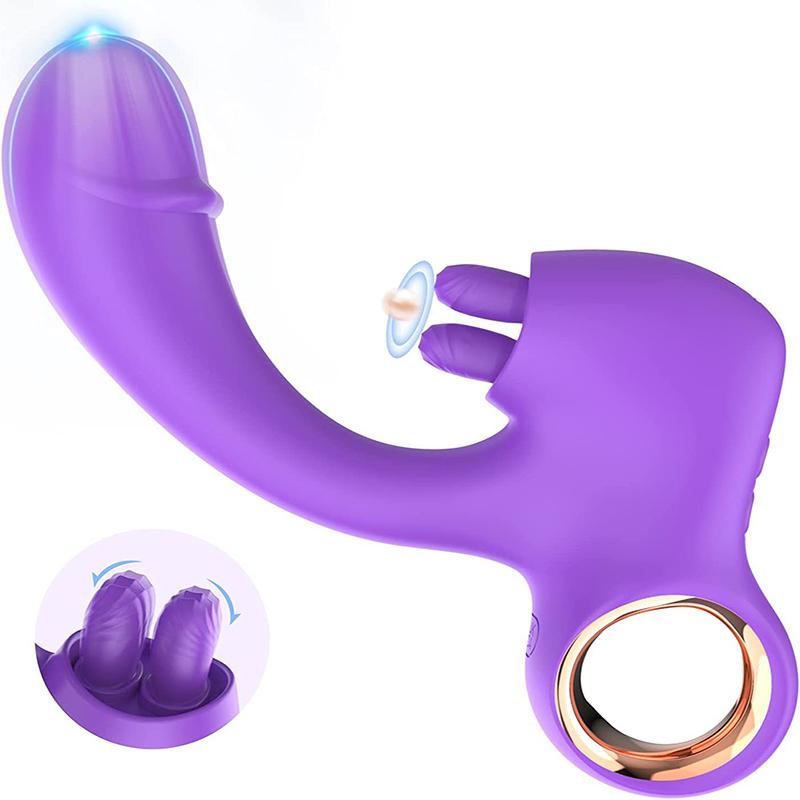 Clitoral Sucking Vibrator 3 In1G Spot Clit Dildo Vibrators Waterproof Rechargeable Clitoris Stimulator with 10 Suction Vibration
