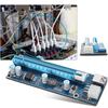   PCI-E To PCI Express16x Riser Adapter With  Power Cord for Video Card  Ng, Adopt 4  -state Capacitors for Stable Power Supply and Independ