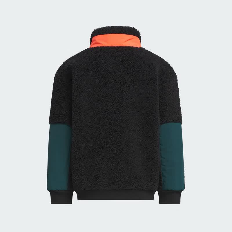 Adidas Boys' Stand Collar Lamb Wool Jacket
