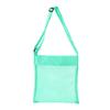 Mesh Beach Toy Storage Bag for Kids Large Capacity Sand Tool Organizer Net Pouch for Seaside Vacation KTB