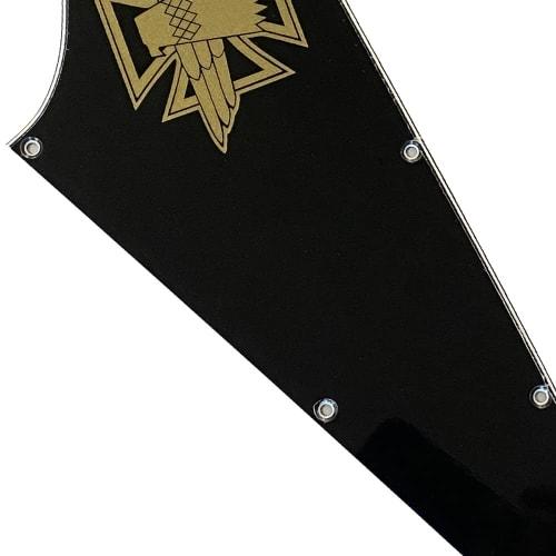 Guitar Pickguard for Gibson Firebird/Thunderbird Bass Guitar Pickguard Scratch Plate (3-Ply Black-1)