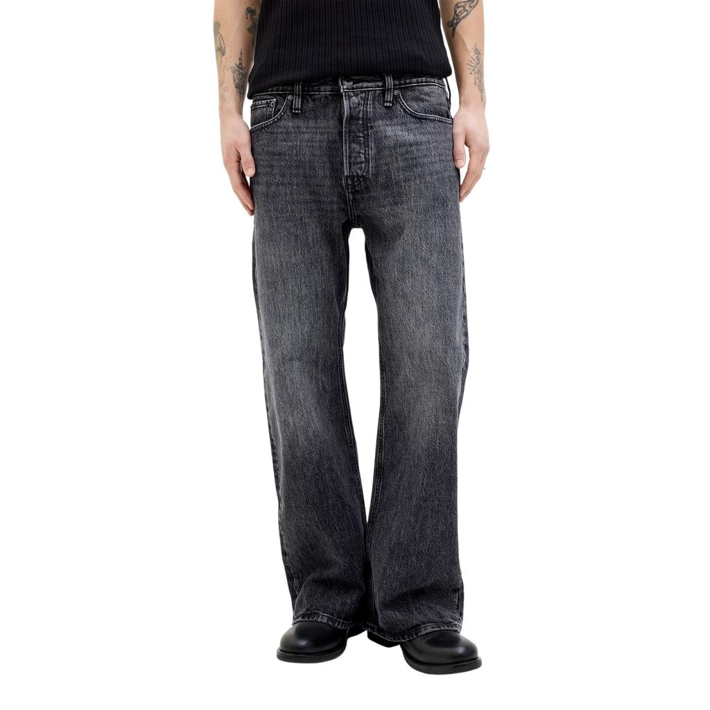 Jack And Jones Mens Toby Coop Relaxed Wide Leg Jeans