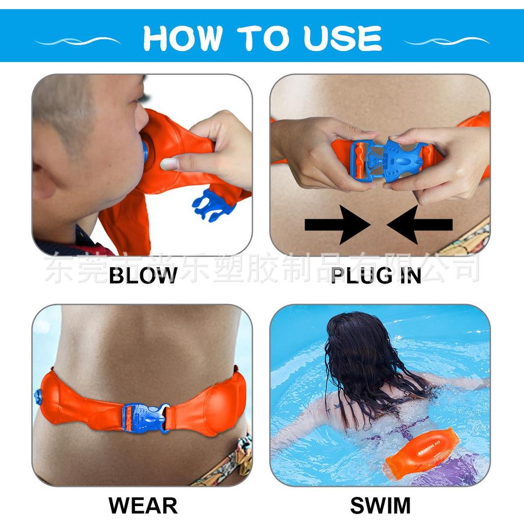 International PVC Inflatable Swim Waist Belt - Floating Support for Swimming