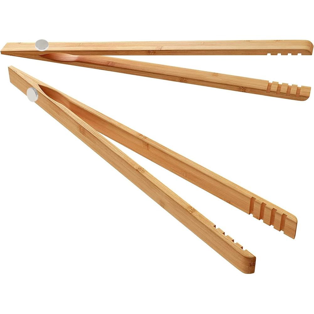 Ergonomic Grip Tongs 7 Inch Kitchen Tongs Daily Cooking Built-in Magnet Effortless Food Serving Hot Toast Lifter
