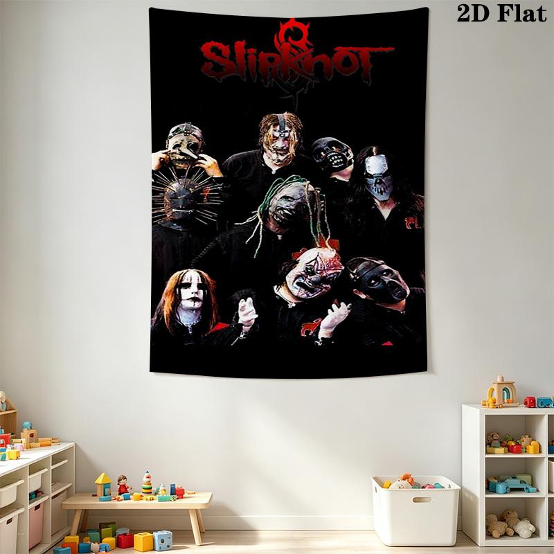 Slipknot Band Wall Tapestry Tapestry Wallmounted Background Cloth Home Decor Homestay Soft Decoration Tapestry Soft