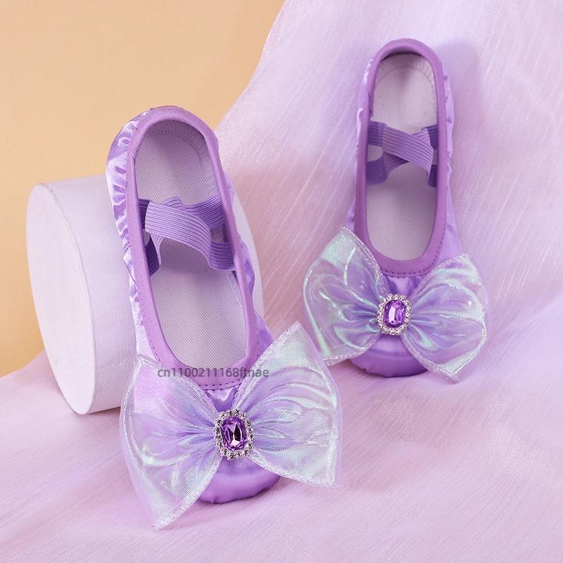 

Girls Dance Shoes with Soft Soles, Children s Ballet, Baby Dance Shoes, Cute Stage Performances, Cat Paw Dance Shoes 44 фіолетовий