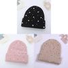 Knit Hat For Women Winter Pure Acrylic No Brim Beanie With Warmth And Sun Protection