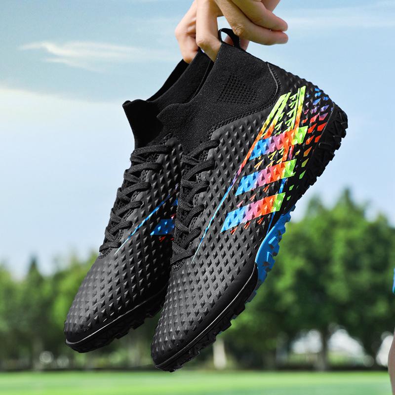 New high-top football shoes youth artificial turf long broken nails professional football shoes