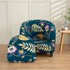 LANMOLIFE Elastic All Inclusive Single Half Round Armchair Sofa Cover Removable Couch Cover for Club Counter