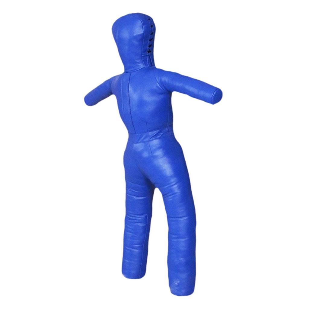 Kids Wrestling Dummy 43.3" Height Unfilled Exercise Easy Carrying Kickboxing Training Equipment Multiuse Sturdy PU Leather