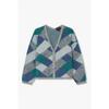 Women Jacquard Mohair Cardigan A525328517