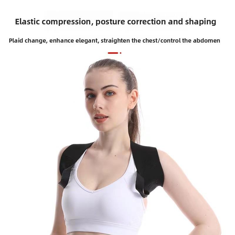 Shoulder Pads Hunchback Correction Belt Open Shoulder Straight Back Fitness Back Training Belt Assisted Posture Corrector