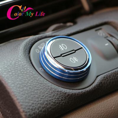 Stainless Steel Headlight Switch Knob Trim Fog Lamp Sticker for Chevrolet Malibu Cruze Trax for Opel Mokka ASTRA J