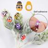 400/200/100PCS Micro Landscape Decoration Wooden Bee Ladybug Figurine Self-Adhesive Stickers Home Garden Beetle Miniature Bonsai Flower Decor